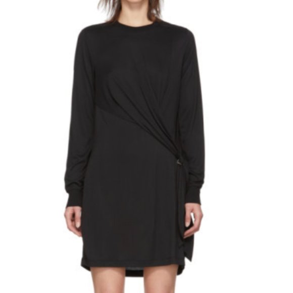 RAG & BONE Draped Shaw Mini Dress in Black - Picture 6 of 9